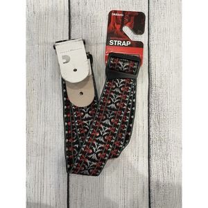 Daddario 2-Inch Tubular Webbing with Red Grey Insturment Strap B10